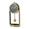 13" Gold Aluminum Tall Clock with Swinging Ball Pendulum